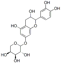 2-(3,4-Dihydroxyphenyl)-3,4-dihydro-3,5-dihydroxy-2H-1-benzopyran-7-yl L-arabinopyranoside