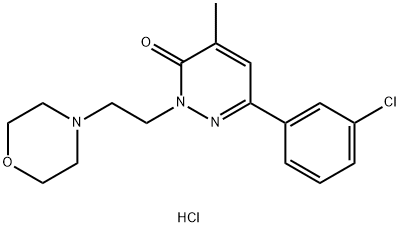 6-(3-chlorophenyl)-4-methyl-2-(2-morpholin-4-ylethyl)pyridazin-3-one h ydrochloride