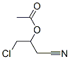 (1-chloro-3-cyano-propan-2-yl) acetate