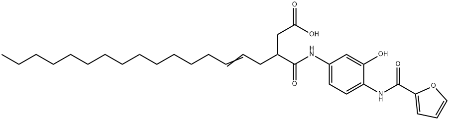 3-[[[4-[(2-furoyl)amino]-3-hydroxyphenyl]amino]carbonyl]nonadec-5-enoic acid