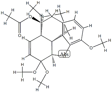 (13β,14β)-7,8-Didehydro-4,5α-epoxy-3,6,6-trimethoxy-17-methylhasubanan-9α-ol acetate