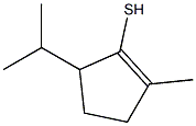 1-Cyclopentene-1-thiol,2-methyl-5-(1-methylethyl)-(9CI)