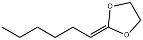 1,3-Dioxolane,  2-hexylidene-