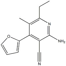 3-Pyridinecarbonitrile,2-amino-6-ethyl-4-(2-furanyl)-5-methyl-(9CI)
