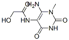 Acetamide, N-(6-amino-1,2,3,4-tetrahydro-1-methyl-2,4-dioxo-5-pyrimidinyl)-2-hydroxy- (9CI)