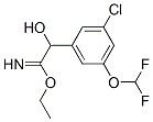 Benzeneethanimidic  acid,  3-chloro-5-(difluoromethoxy)--alpha--hydroxy-,  ethyl  ester  (9CI)