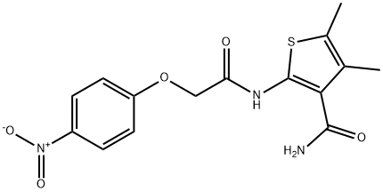 4,5-dimethyl-2-{[(4-nitrophenoxy)acetyl]amino}-3-thiophenecarboxamide