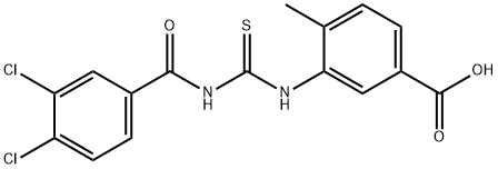 3-[[[(3,4-DICHLOROBENZOYL)AMINO]THIOXOMETHYL]AMINO]-4-METHYL-BENZOIC ACID