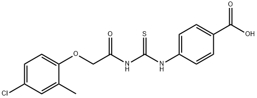 4-[[[[(4-CHLORO-2-METHYLPHENOXY)ACETYL]AMINO]THIOXOMETHYL]AMINO]-BENZOIC ACID