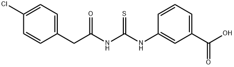 3-[[[[(4-CHLOROPHENYL)ACETYL]AMINO]THIOXOMETHYL]AMINO]-BENZOIC ACID