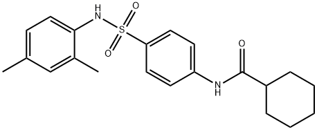 N-(4-{[(2,4-dimethylphenyl)amino]sulfonyl}phenyl)cyclohexanecarboxamide