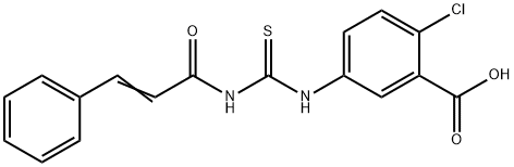 2-CHLORO-5-[[[(1-OXO-3-PHENYL-2-PROPENYL)AMINO]THIOXOMETHYL]AMINO]-BENZOIC ACID