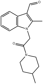 2-甲基-1-(2-(4-甲基哌啶-1-基)-2-氧代乙基)-1H-吲哚-3-甲醛