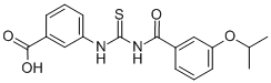 3-[[[[3-(1-METHYLETHOXY)BENZOYL]AMINO]THIOXOMETHYL]AMINO]-BENZOIC ACID