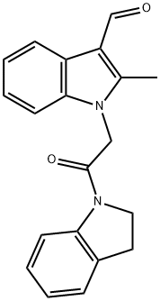 1-(2-(二氢吲哚-1-基)-2-氧代乙基)-2-甲基-1H-吲哚-3-甲醛