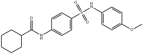 N-(4-{[(4-methoxyphenyl)amino]sulfonyl}phenyl)cyclohexanecarboxamide