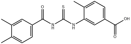 3-[[[(3,4-DIMETHYLBENZOYL)AMINO]THIOXOMETHYL]AMINO]-4-METHYL-BENZOIC ACID