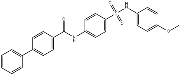 N-(4-{[(4-methoxyphenyl)amino]sulfonyl}phenyl)-4-biphenylcarboxamide