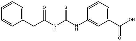 3-[[[(PHENYLACETYL)AMINO]THIOXOMETHYL]AMINO]-BENZOIC ACID