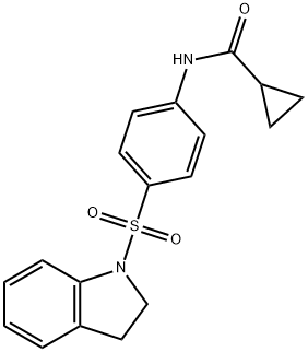 N-[4-(2,3-dihydroindol-1-ylsulfonyl)phenyl]cyclopropanecarboxamide