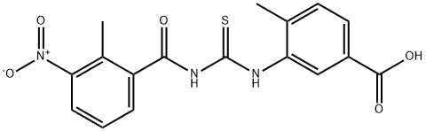 4-METHYL-3-[[[(2-METHYL-3-NITROBENZOYL)AMINO]THIOXOMETHYL]AMINO]-BENZOIC ACID