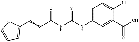 2-CHLORO-5-[[[[3-(2-FURANYL)-1-OXO-2-PROPENYL]AMINO]THIOXOMETHYL]AMINO]-BENZOIC ACID