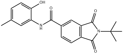 2-tert-butyl-N-(2-hydroxy-5-methylphenyl)-1,3-dioxoisoindoline-5-carboxamide