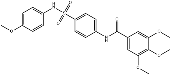 3,4,5-trimethoxy-N-(4-{[(4-methoxyphenyl)amino]sulfonyl}phenyl)benzamide
