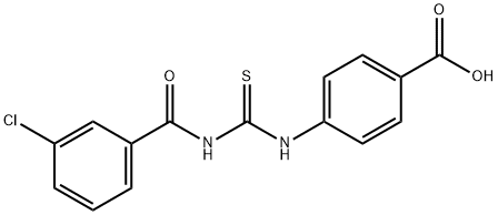 4-[[[(3-CHLOROBENZOYL)AMINO]THIOXOMETHYL]AMINO]-BENZOIC ACID