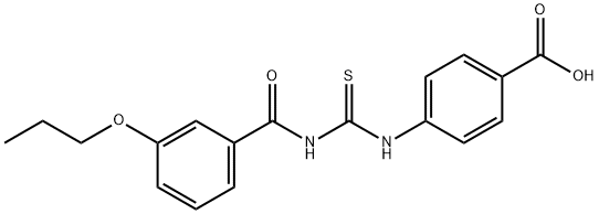 4-[[[(3-PROPOXYBENZOYL)AMINO]THIOXOMETHYL]AMINO]-BENZOIC ACID