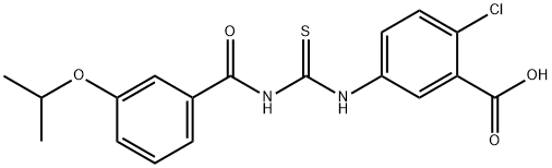 2-CHLORO-5-[[[[3-(1-METHYLETHOXY)BENZOYL]AMINO]THIOXOMETHYL]AMINO]-BENZOIC ACID