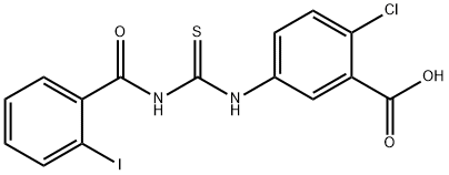 2-CHLORO-5-[[[(2-IODOBENZOYL)AMINO]THIOXOMETHYL]AMINO]-BENZOIC ACID
