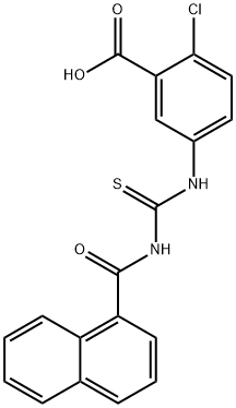 2-CHLORO-5-[[[(1-NAPHTHALENYLCARBONYL)AMINO]THIOXOMETHYL]AMINO]-BENZOIC ACID