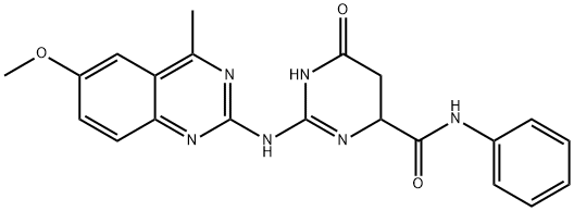 2-[(6-methoxy-4-methylquinazolin-2-yl)amino]-6-oxo-N-phenyl-1,4,5,6-tetrahydropyrimidine-4-carboxamide