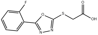 [5-(2-FLUORO-PHENYL)-[1,3,4]OXADIAZOL-2-YL-SULFANYL]-ACETIC ACID