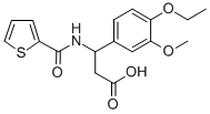 3-(4-乙氧基-3-甲氧基苯基)-3-(噻吩-2-甲酰胺基)丙酸