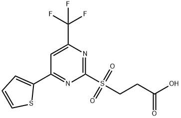 3-(4-THIOPHEN-2-YL-6-TRIFLUOROMETHYL-PYRIMIDINE-2-SULFONYL)-PROPIONIC ACID
