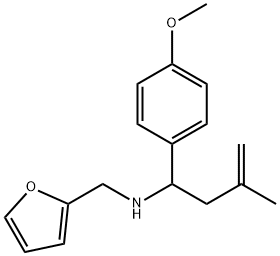 N-(呋喃-2-基甲基)-1-(4-甲氧基苯基)-3-甲基丁-3-烯-1-胺