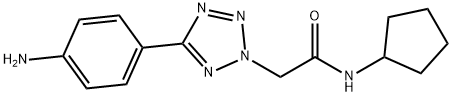 2-[5-(4-AMINO-PHENYL)-TETRAZOL-2-YL]-N-CYCLOPENTYL-ACETAMIDE
