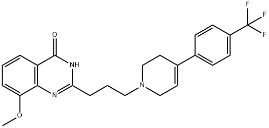 4(1H)-Quinazolinone,  2-[3-[3,6-dihydro-4-[4-(trifluoromethyl)phenyl]-1(2H)-pyridinyl]propyl]-8-methoxy-  (9CI)