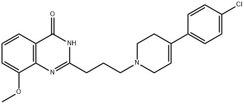 4(1H)-Quinazolinone,  2-[3-[4-(4-chlorophenyl)-3,6-dihydro-1(2H)-pyridinyl]propyl]-8-methoxy-  (9CI)