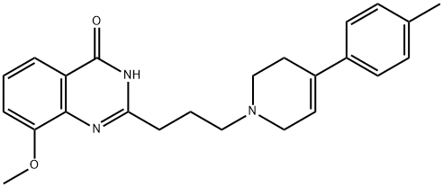 4(1H)-Quinazolinone,  2-[3-[3,6-dihydro-4-(4-methylphenyl)-1(2H)-pyridinyl]propyl]-8-methoxy-  (9CI)