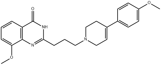 4(1H)-Quinazolinone,  2-[3-[3,6-dihydro-4-(4-methoxyphenyl)-1(2H)-pyridinyl]propyl]-8-methoxy-  (9CI)