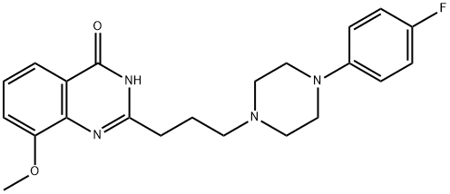 4(1H)-Quinazolinone,  2-[3-[4-(4-fluorophenyl)-1-piperazinyl]propyl]-8-methoxy-  (9CI)