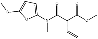 3-Butenoic  acid,  2-[[methyl[5-(methylthio)-2-furanyl]amino]carbonyl]-,  methyl  ester