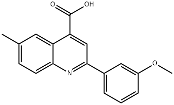2-(3-甲氧苯基)-6-甲基-喹啉-4-羧酸