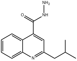 4-Quinolinecarboxylicacid,2-(2-methylpropyl)-,hydrazide(9CI)