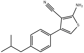 2-氨基-4-(4-异丁基苯基)-3-氰基噻吩