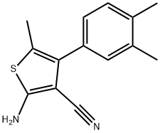 2-氨基-4-(3,4-二甲基苯基)-5-甲基噻吩-3-甲腈