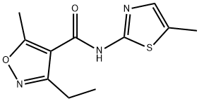 4-Isoxazolecarboxamide,3-ethyl-5-methyl-N-(5-methyl-2-thiazolyl)-(9CI)